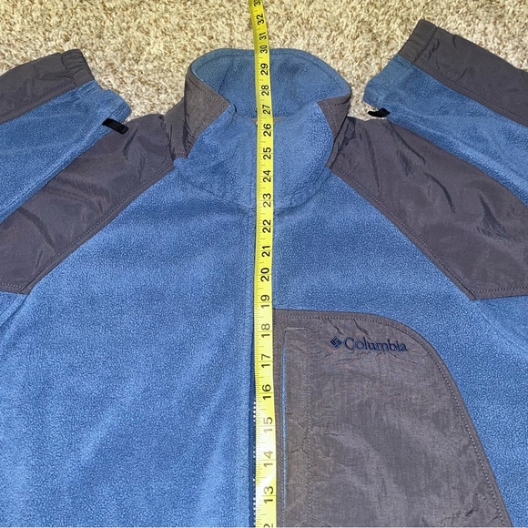 COLUMBIA Sportswear Blue Fleece Full Zip Up Core Interchange Jacket Size Medium - Picture 10 of 11